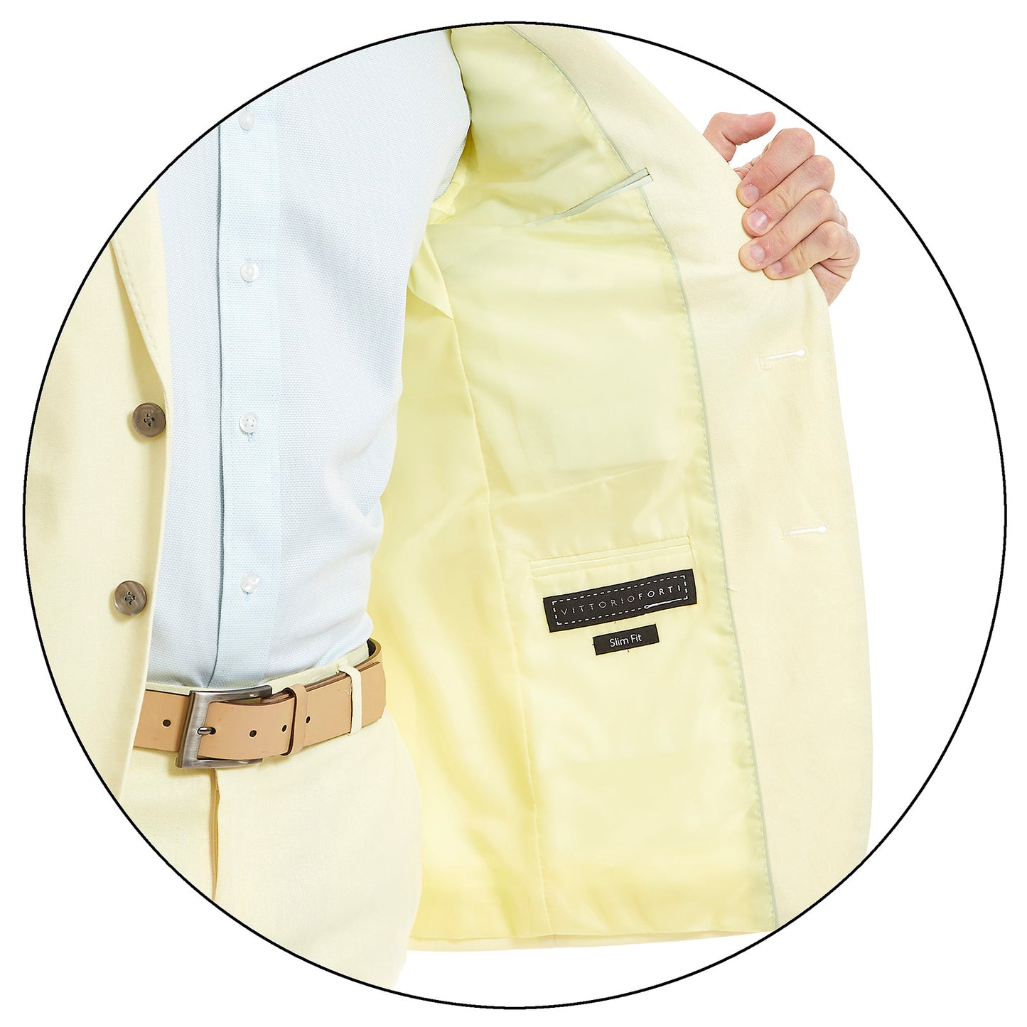 Traje Para Caballero Slim Fit Recto en tejido Liso