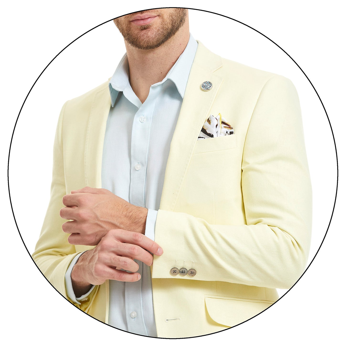 Traje Para Caballero Slim Fit Recto en tejido Liso