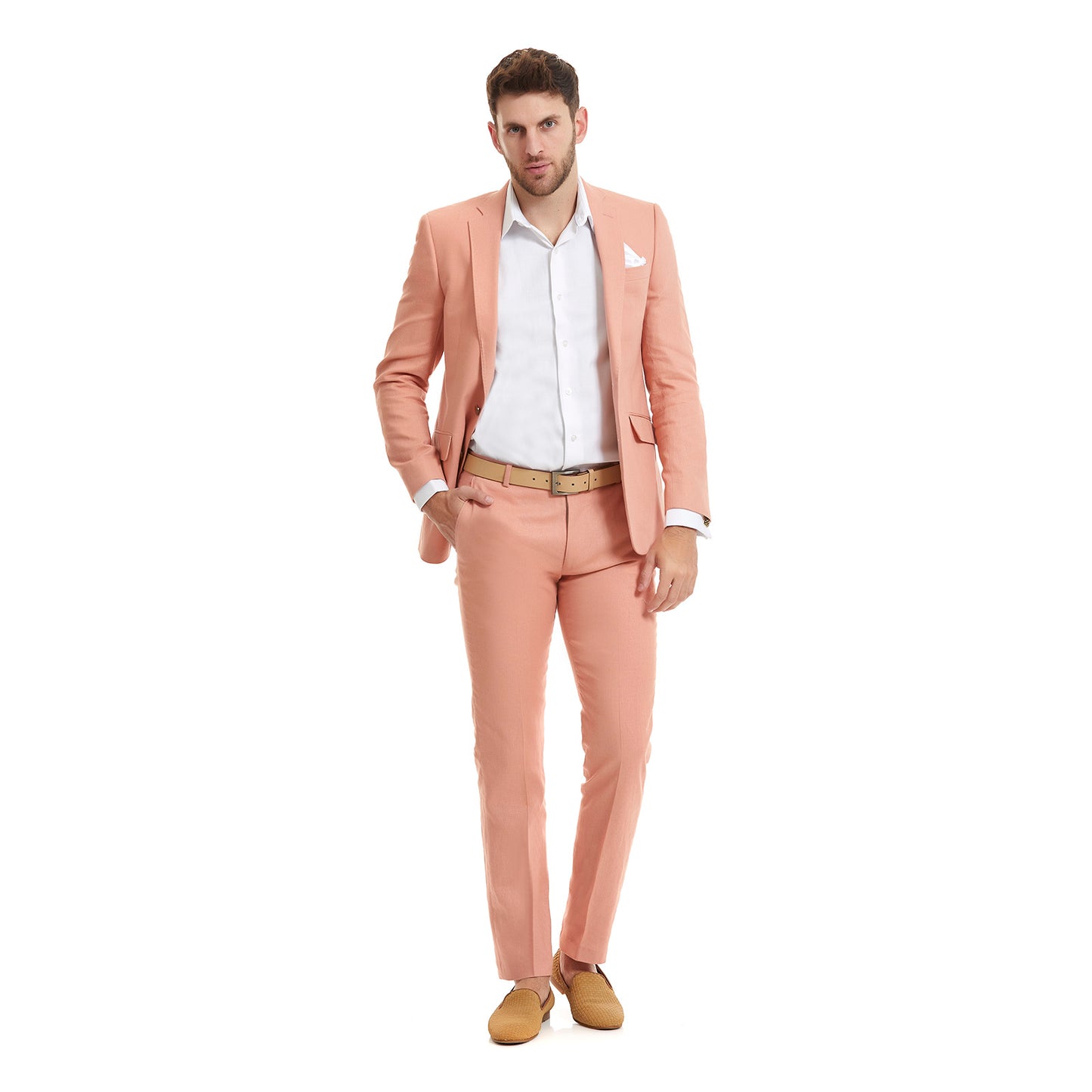 Traje Para Caballero Slim Fit Recto en tejido Liso