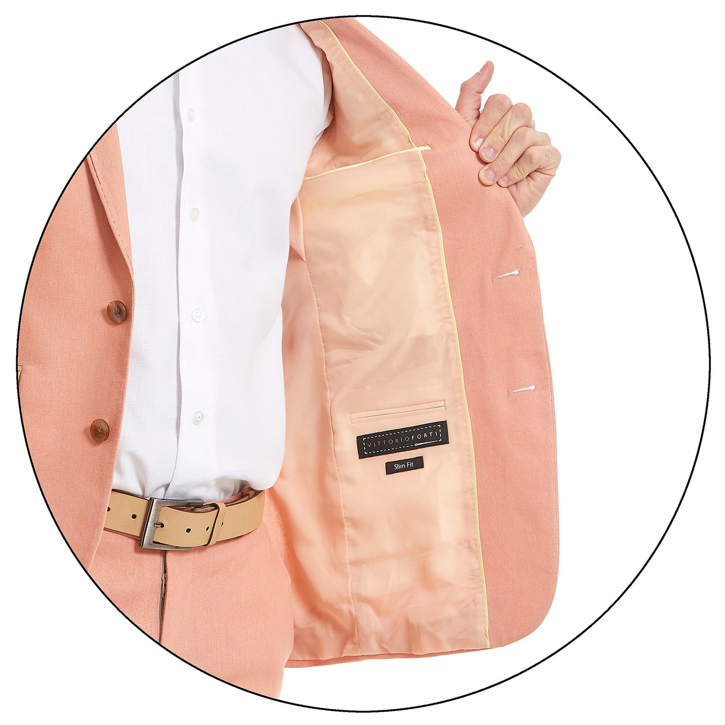 Traje Para Caballero Slim Fit Recto en tejido Liso