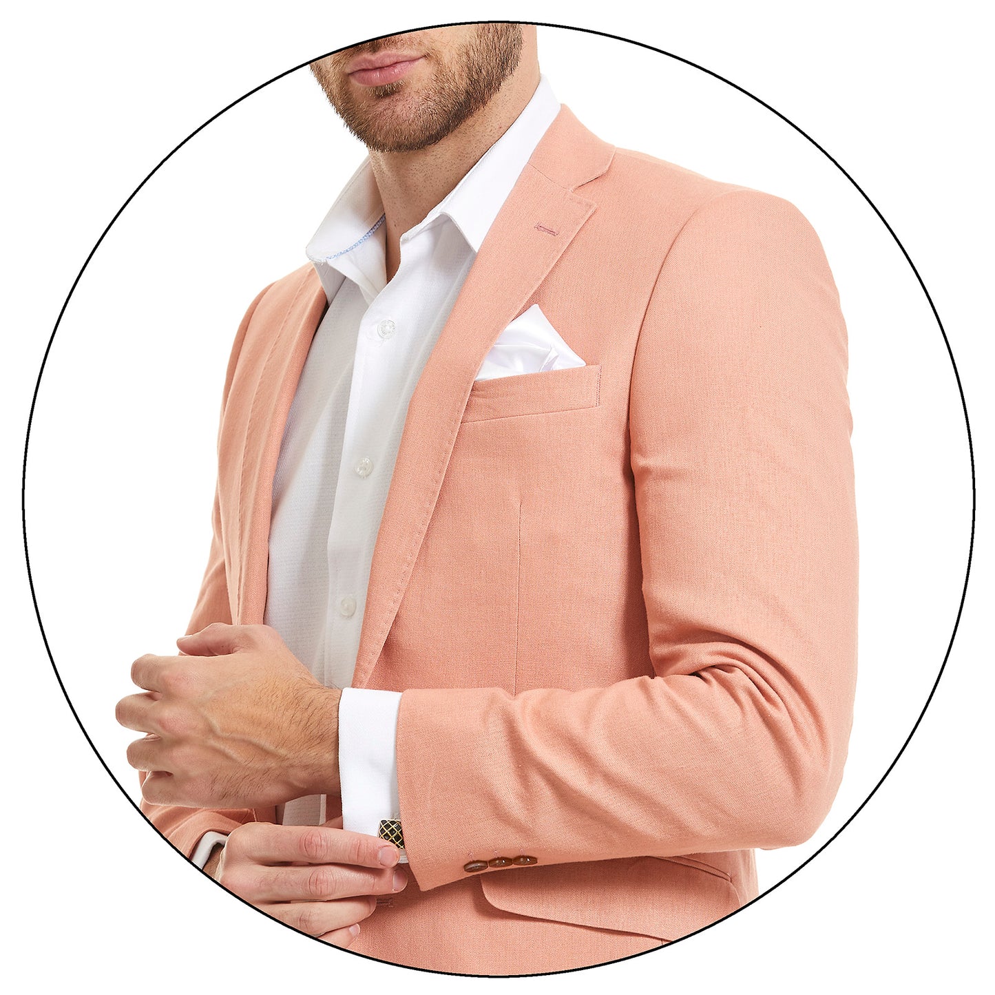 Traje Para Caballero Slim Fit Recto en tejido Liso