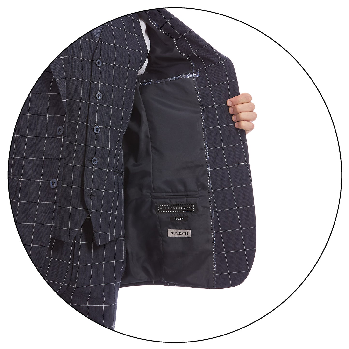 Detalle de Forro de Saco Separates de Caballero Marca Vittorio Forti