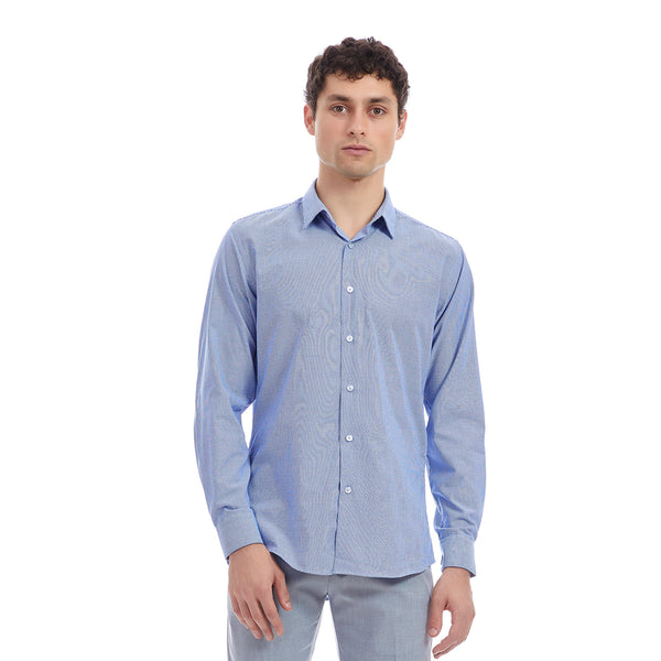 Camisa para hombre talla extra formal azul