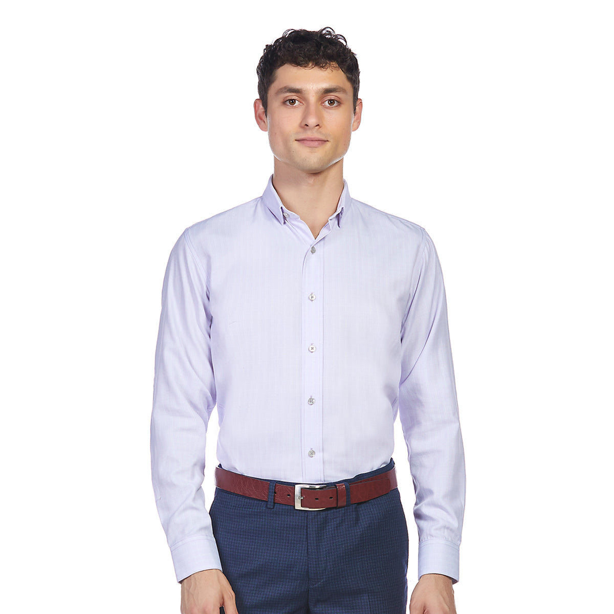 Camisa Hombre de Vestir Cuadros Slim Fit|Formal y Elegante