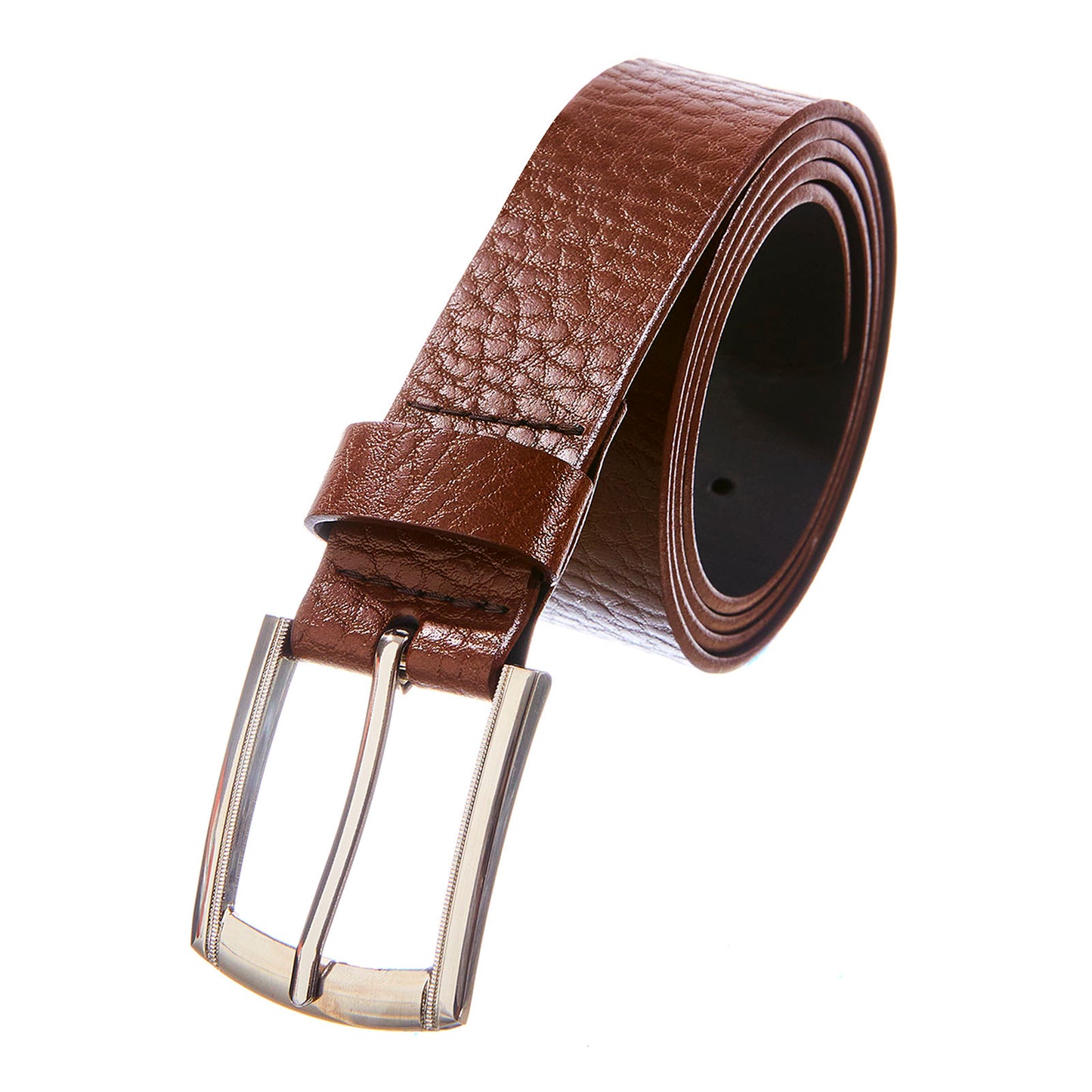 cinturon color café para hombre