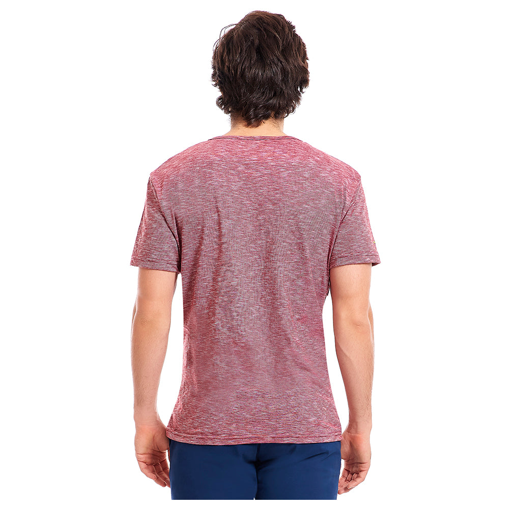 Playera Henley Casual Slim Fit