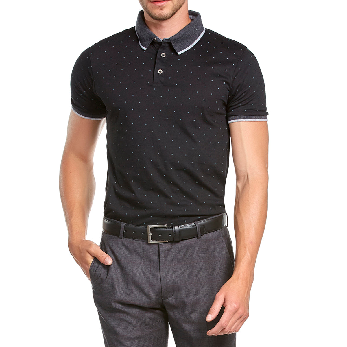 Playera best sale polo negro