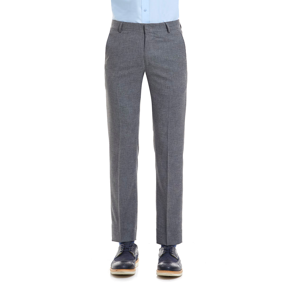 Pantalon para caballero formal color gris Slimfit