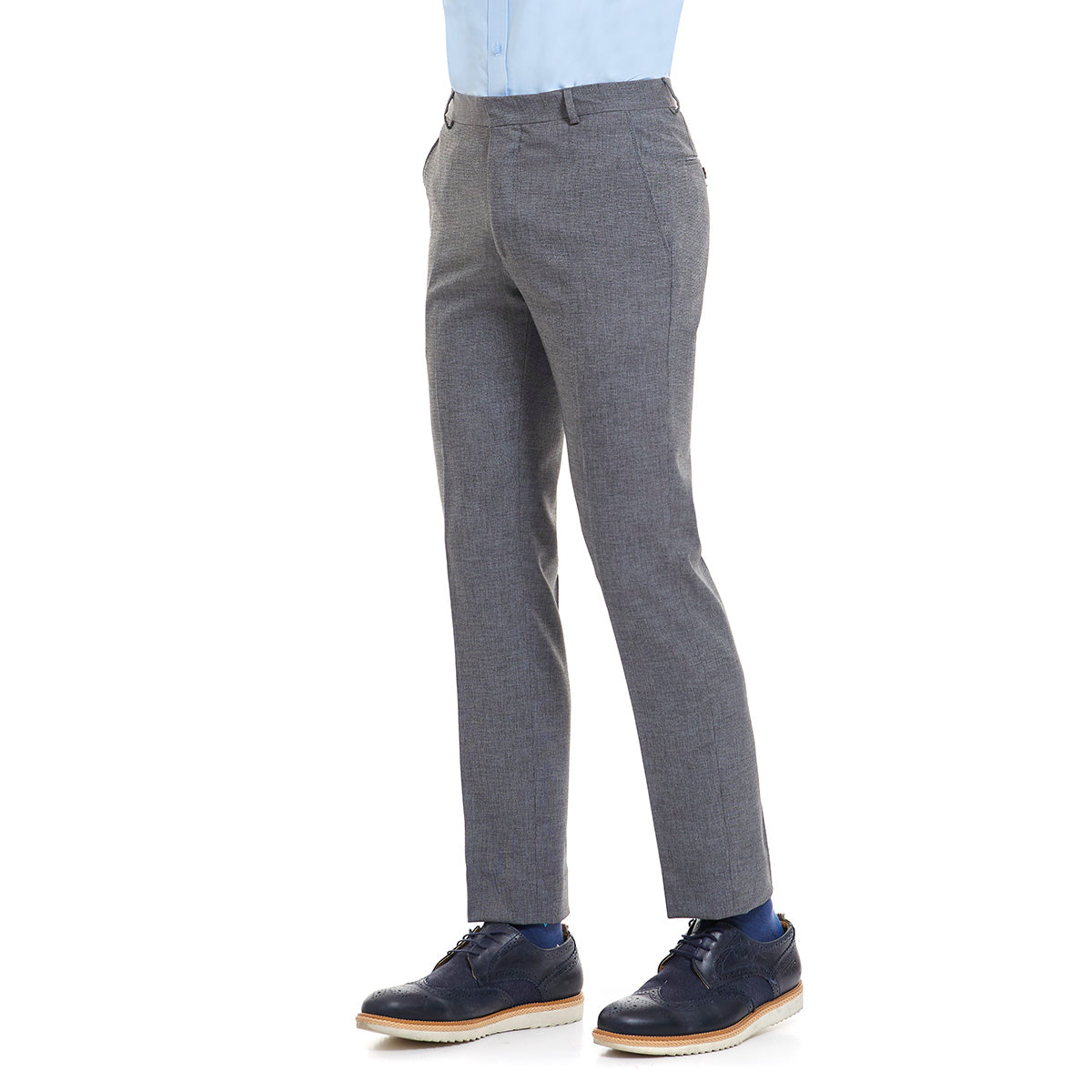 Pantalon para caballero formal color gris Slimfit