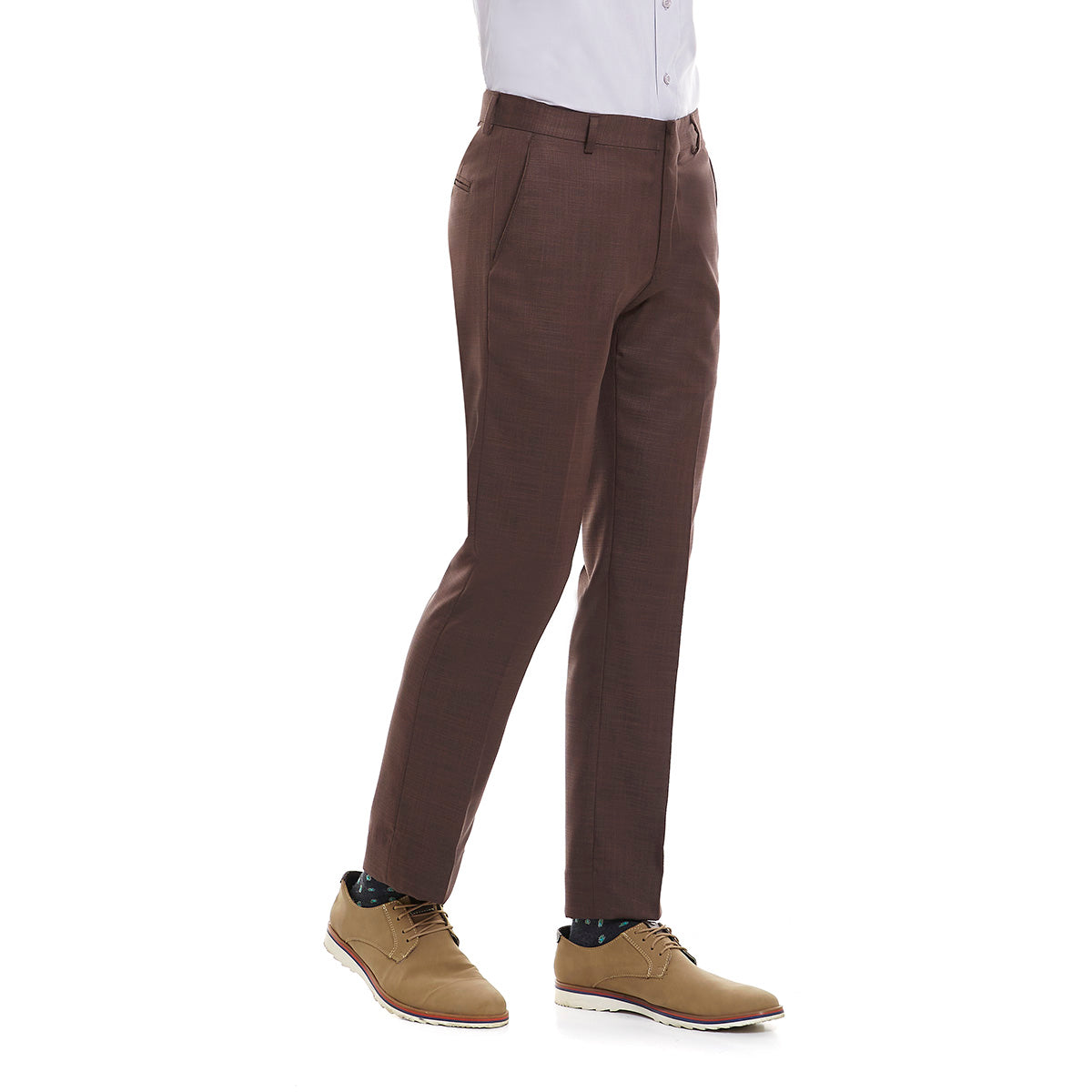 Pantalon para caballero casual color café Slimfit