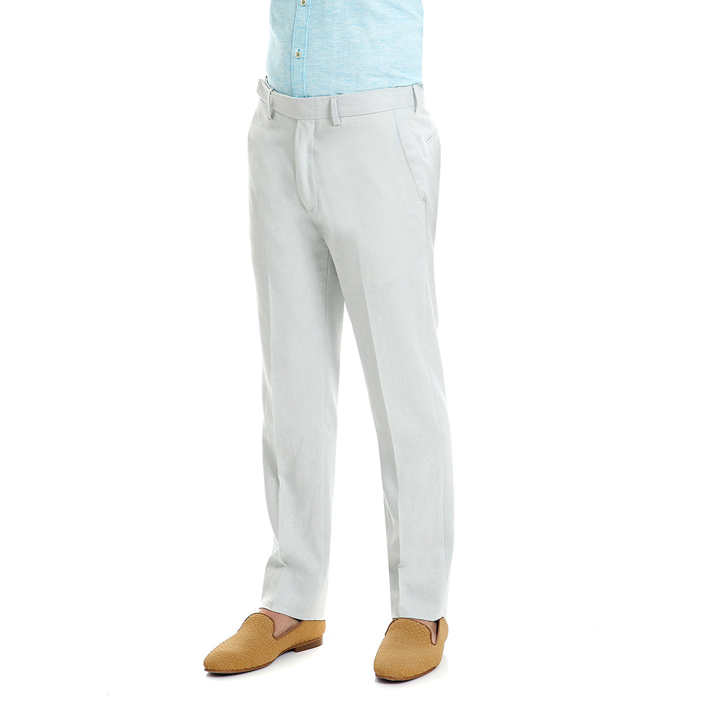 Pantalón De Vestir Para Hombre Formal Gris Slim-Fit