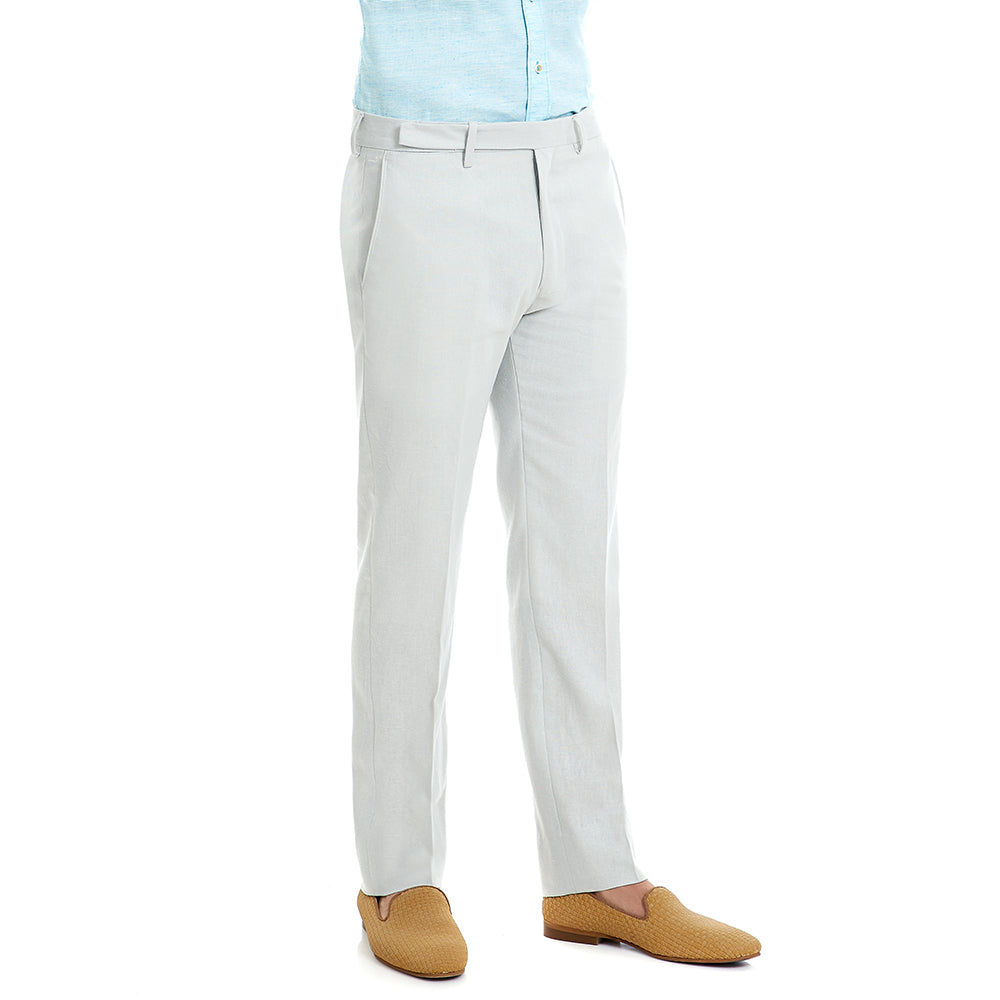 Pantalón De Vestir Para Hombre Formal Gris Slim-Fit
