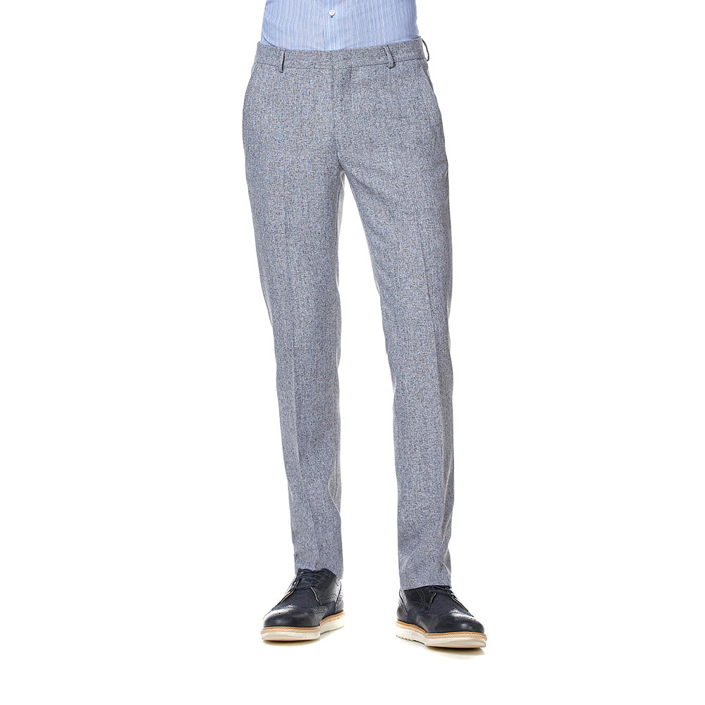 Azul Plumbago Pantalones De Vestir Pegados Para Hombre Piyamedic