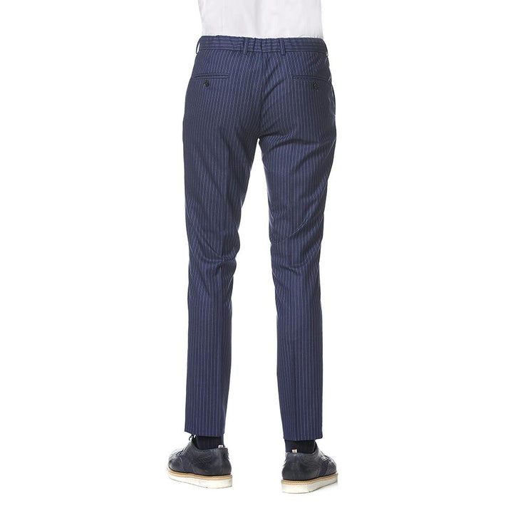 Pantalon Para Hombre Casual Azul Marino Slim-Fit Vittorio Forti