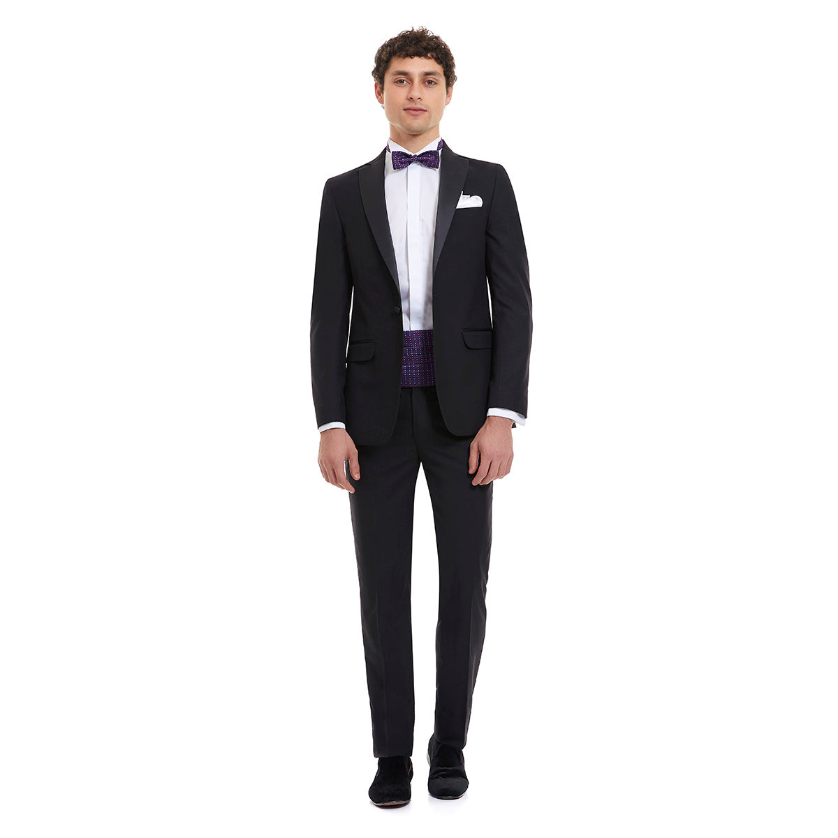 Smoking basico negro liso Slim Fit
