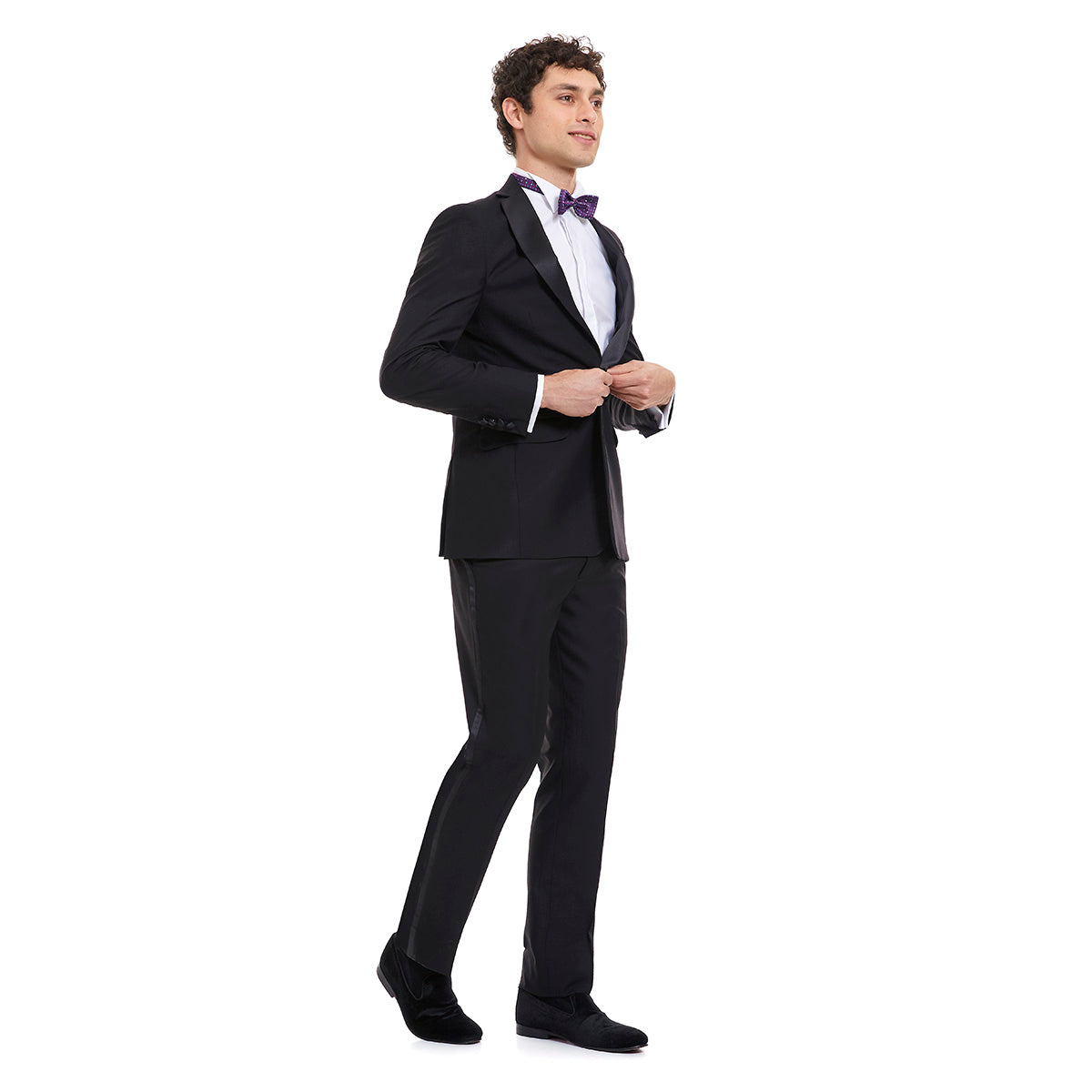 Smoking basico negro liso Slim Fit