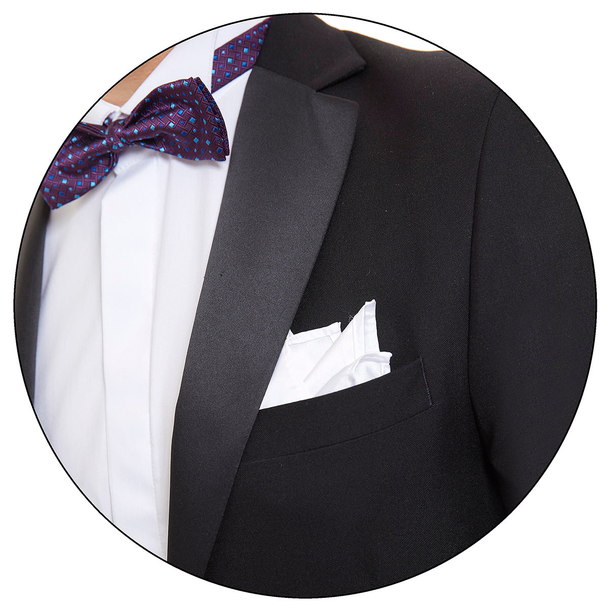 Smoking basico negro liso Slim Fit
