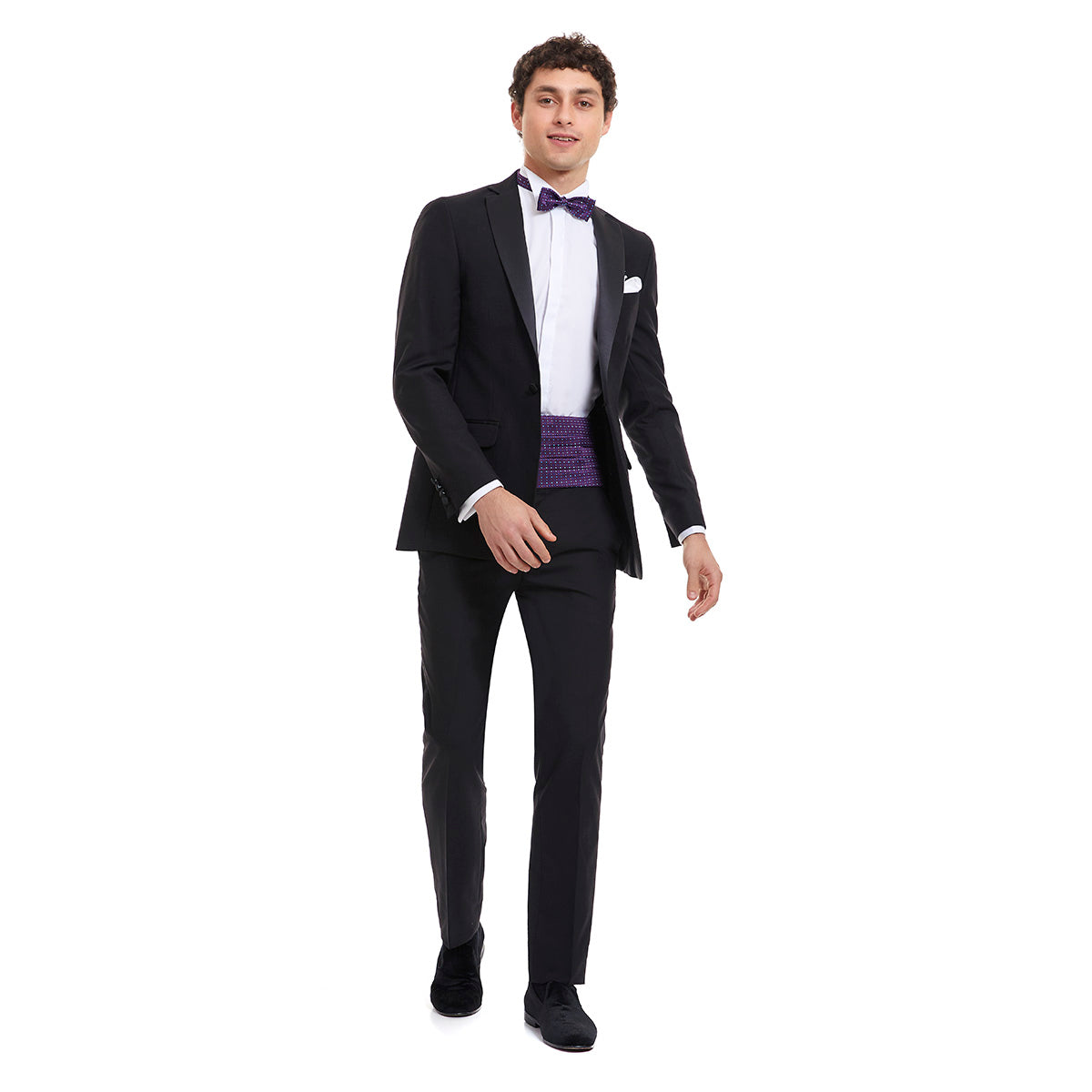Smoking basico negro liso Slim Fit