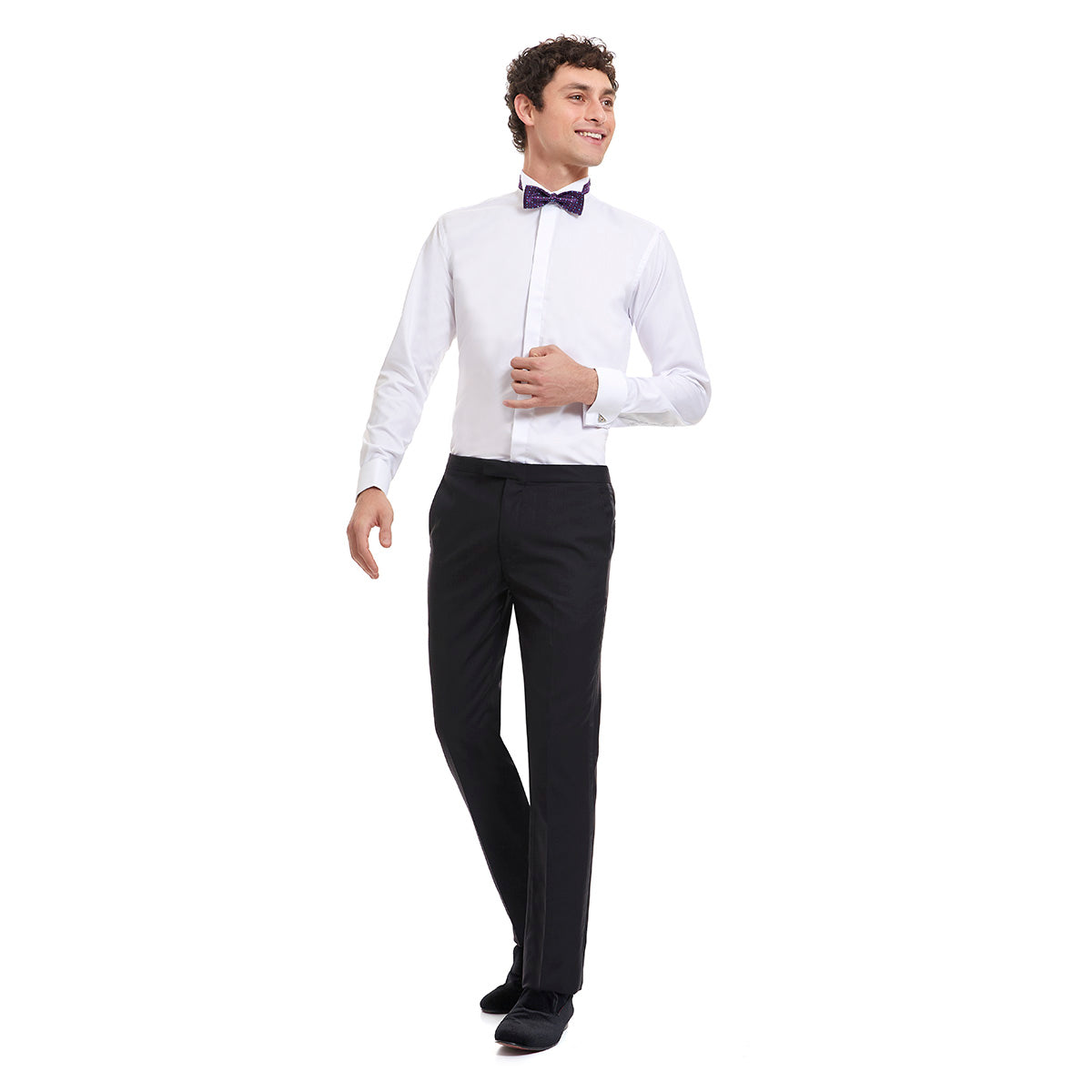 Smoking basico negro liso Slim Fit