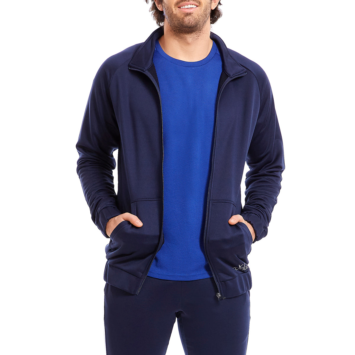 Sudadera Cerrada Para Hombre Color Azul Marino Sport – Vittorio Forti
