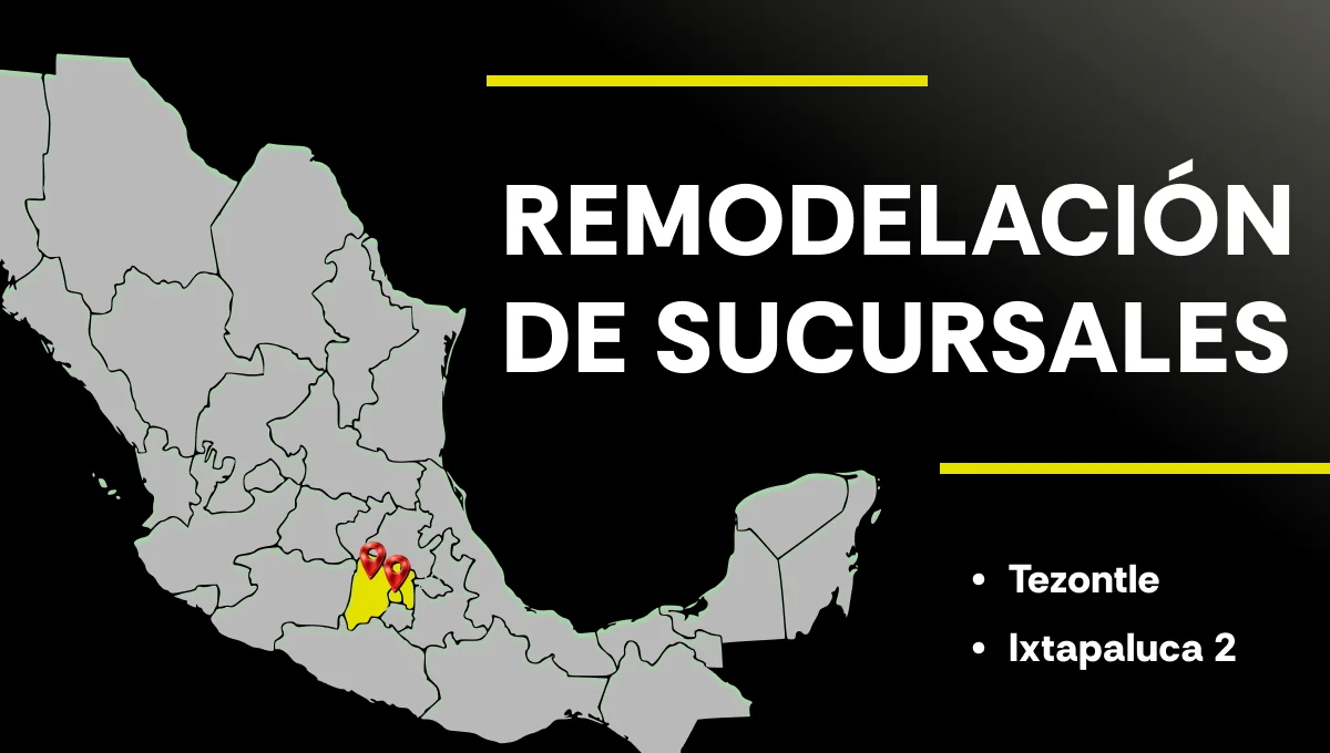 Renovación de algunas de nuestras sucursales