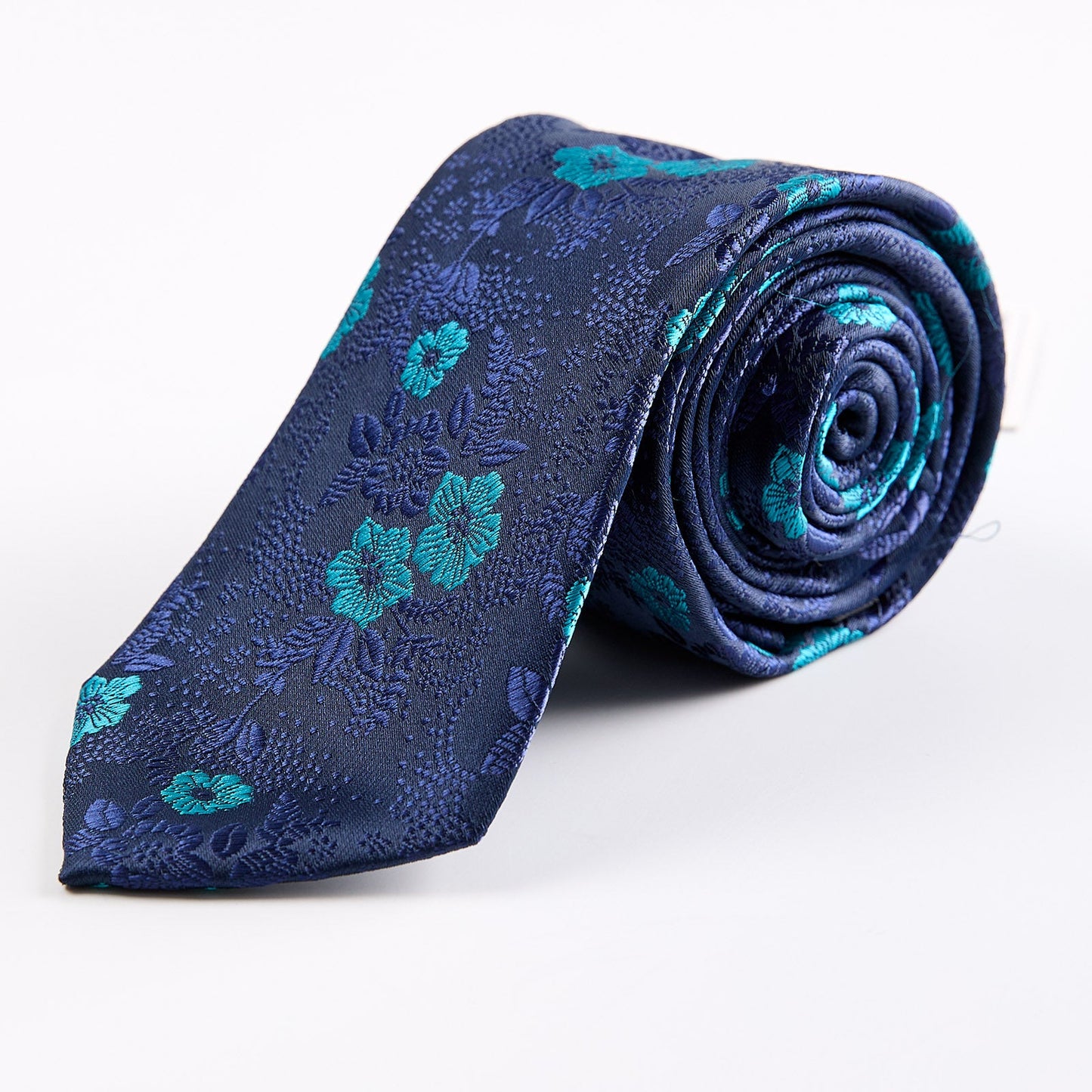 Corbata Confeccionada en Tejido Jaquard Motivos Florales Vittorio Forti