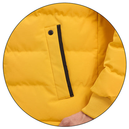 Chamarra Acolchada Para Caballero Casual Con Cierre Frontal