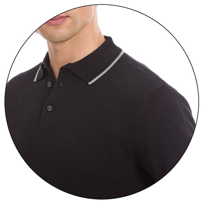 Playera Tipo Polo Para Caballero Manga Larga