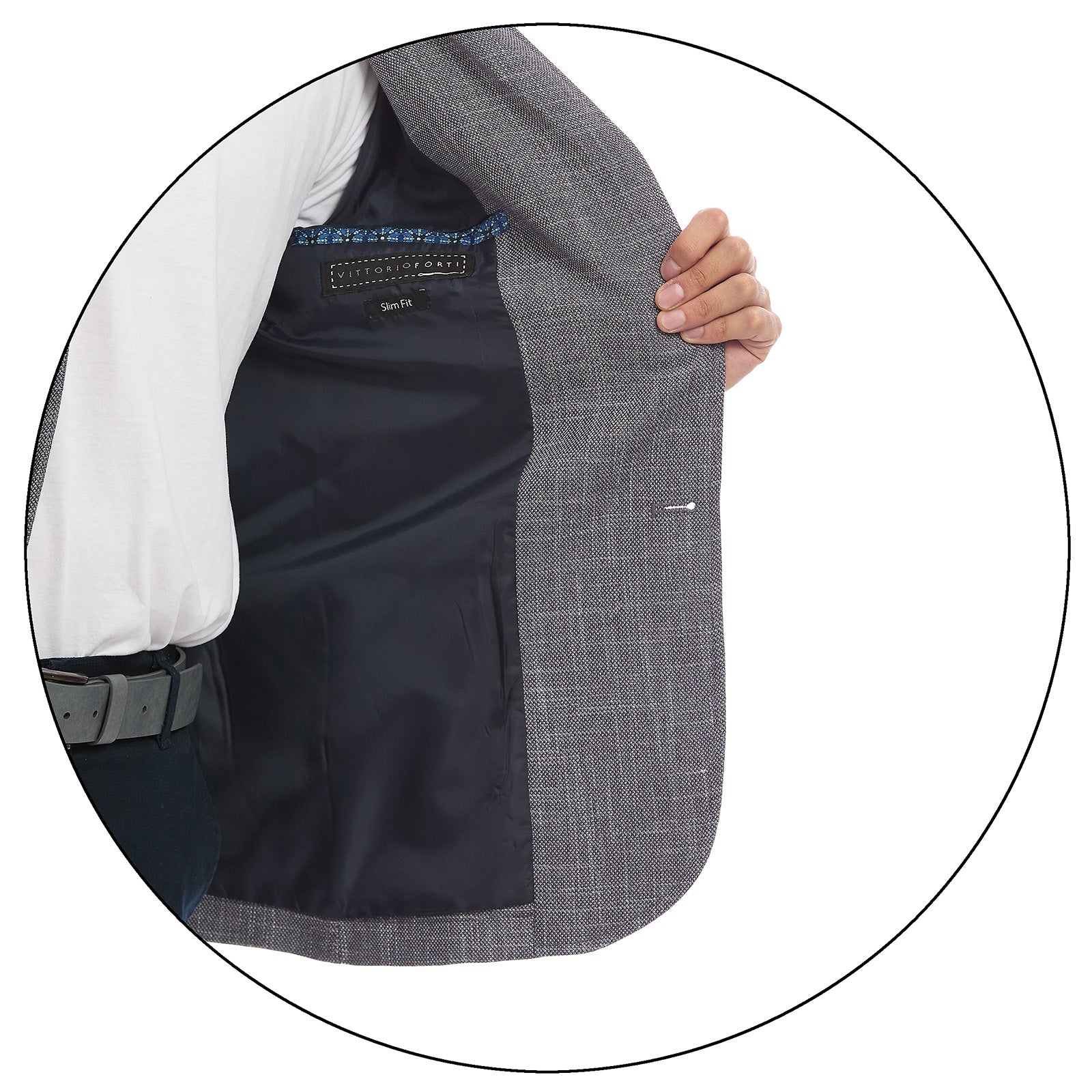 Saco Casual para Caballero Slim Fit Detalle de Forro