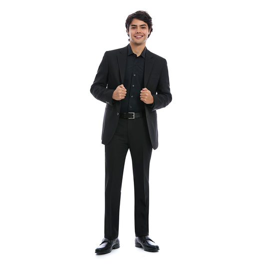 Traje Slim para Caballero Liso Vista de Frente