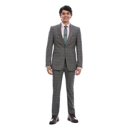Traje Slim para Caballero con Tejido a Cuadros 