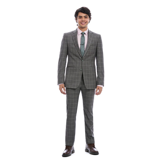 Traje Slim para Caballero con Tejido a Cuadros 