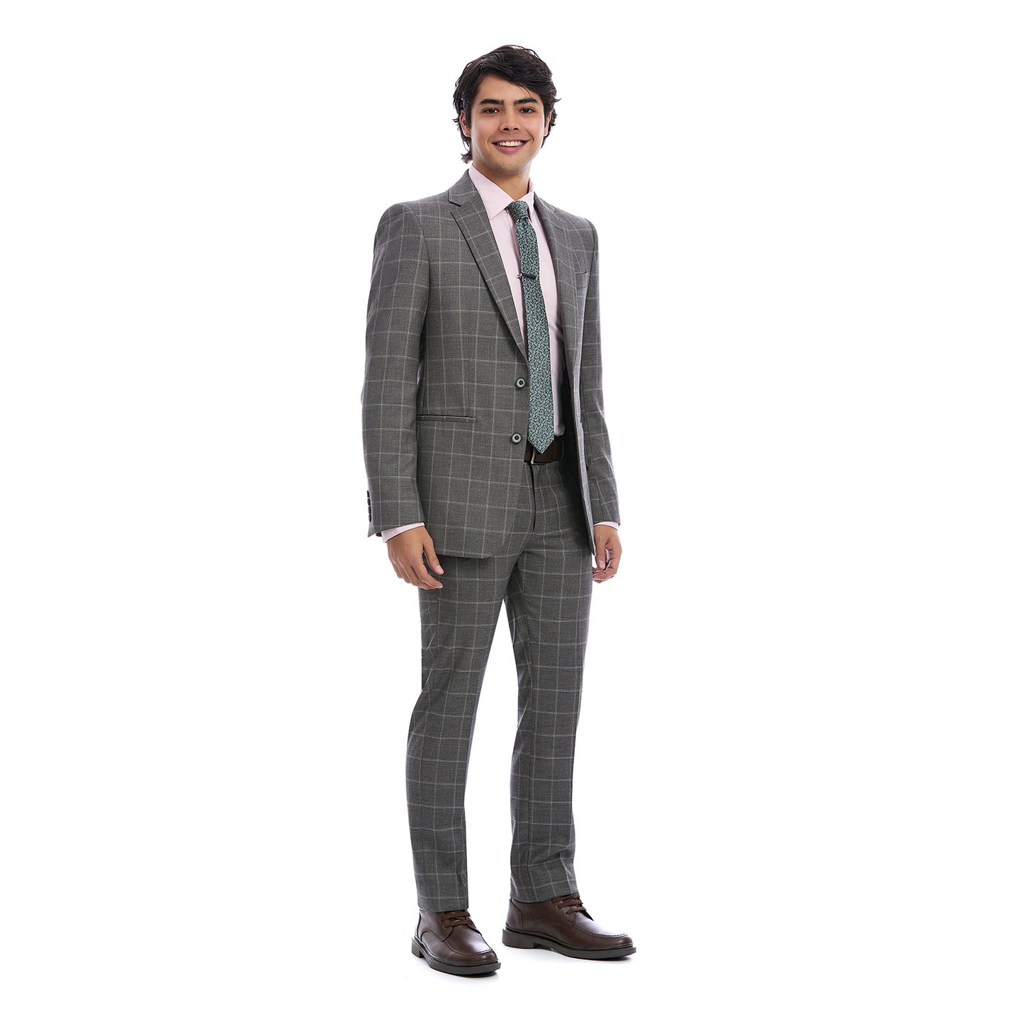 Traje Slim para Caballero con Tejido a Cuadros total look