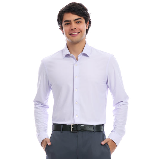 Camisa Formal Slim Fit Para Hombre A Cuadros