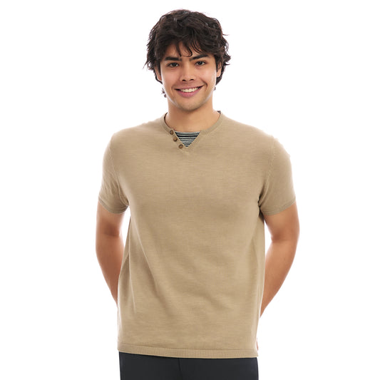 Playera Casual para Hombre Cuello Redondo Manga Corta