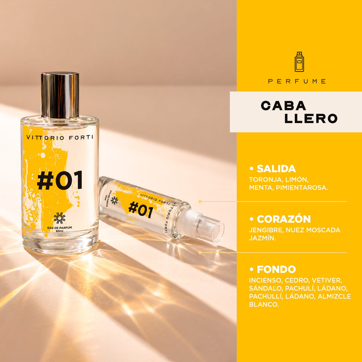 Perfume Caballero Eau de Parfum 60 ml Vittorio Forti