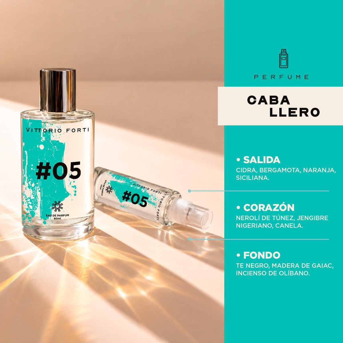 Perfume Caballero Eau de Parfum 60 ml Vittorio Forti
