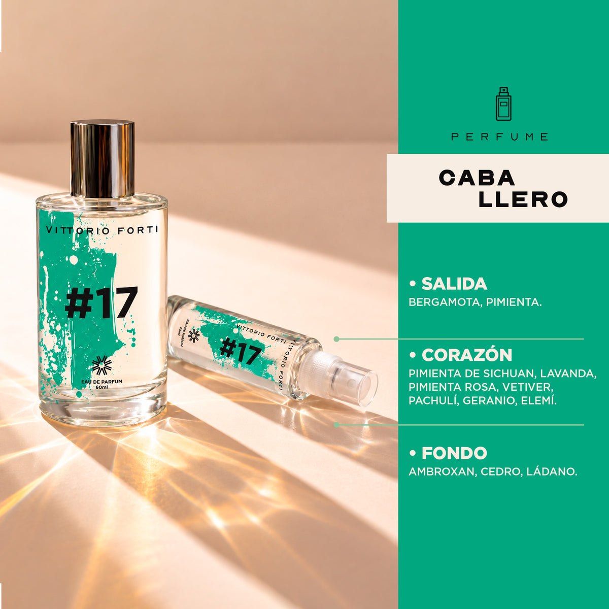 Perfume Caballero Eau de Parfum 60 ml Vittorio Forti