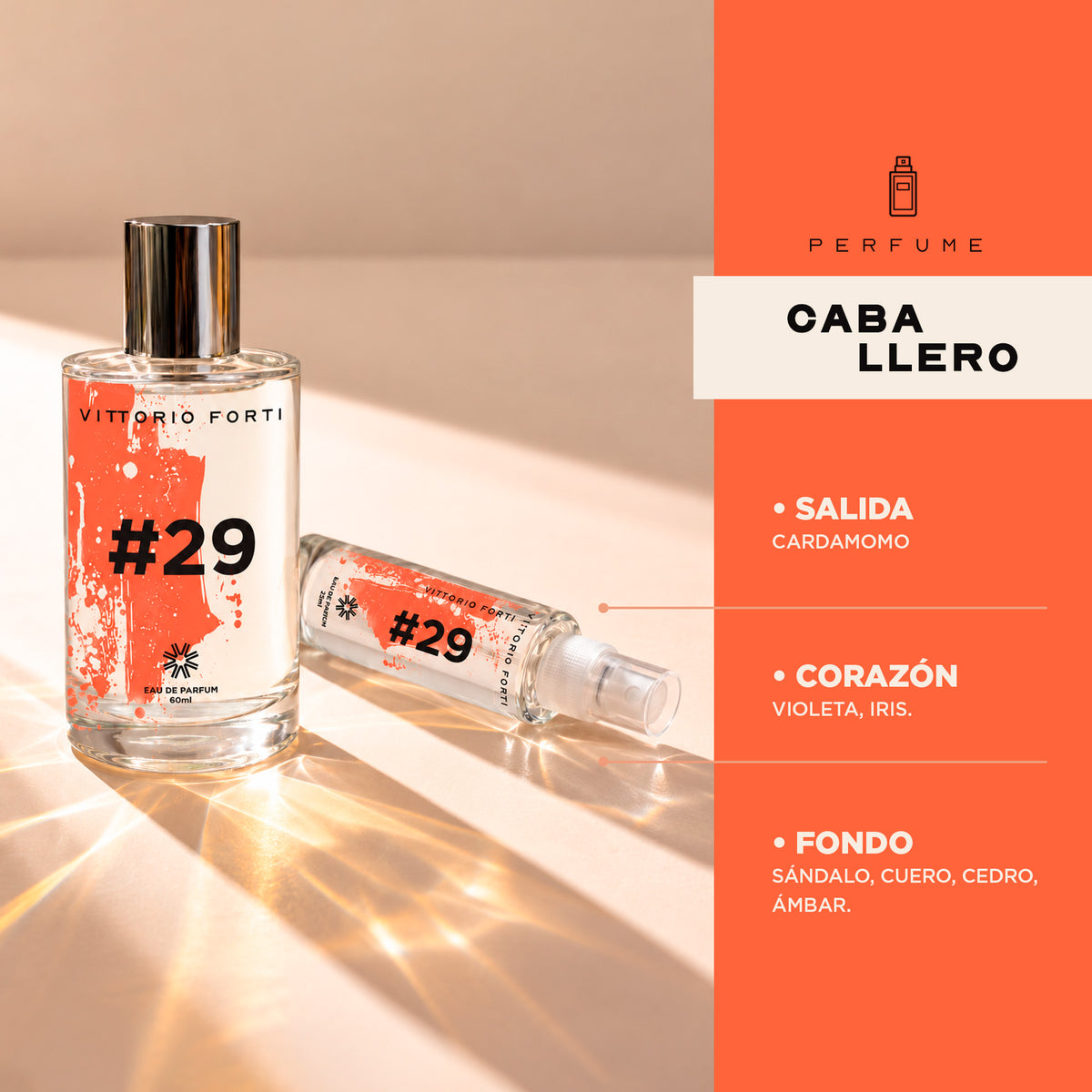 Perfume Caballero Eau de Parfum 60 ml Vittorio Forti