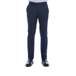 Pantalon de Vestir para Caballero Slim Color Azul Vista de Frente