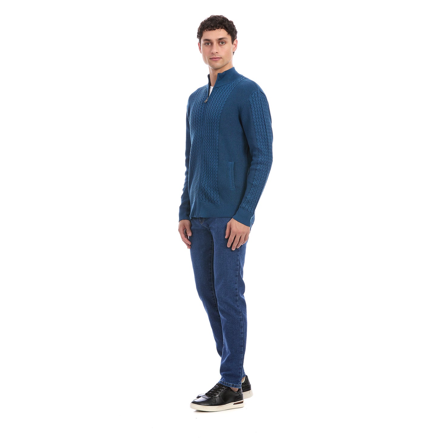 Suéter Tejido Para Caballero Con Cierre Completo