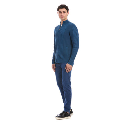 Suéter Tejido Para Caballero Con Cierre Completo