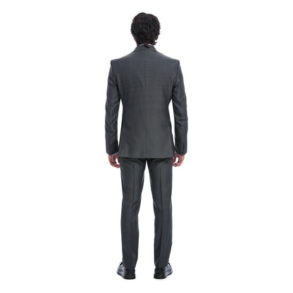 Traje para caballero Slim color Gris Oxford Vista de Espalda