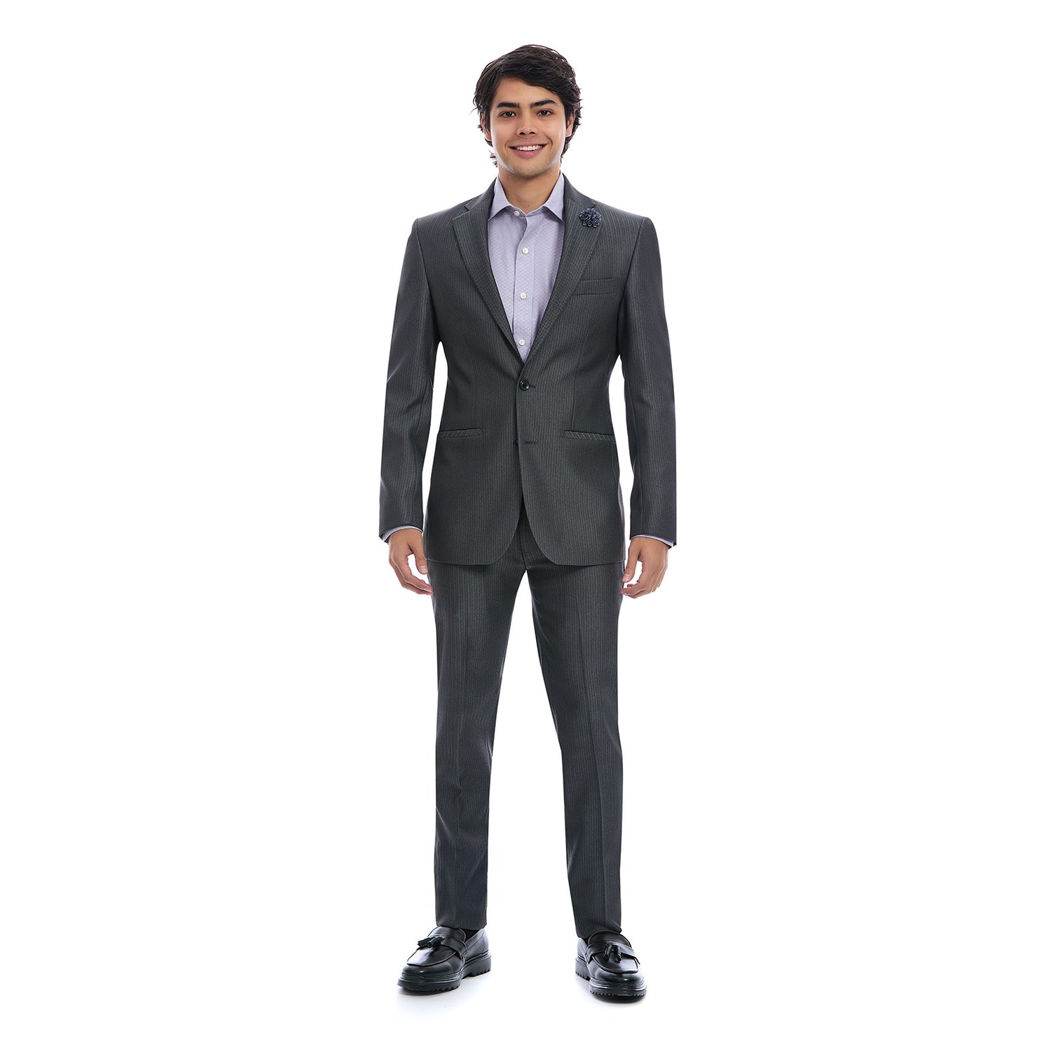 Traje para caballero Slim color Gris Oxford