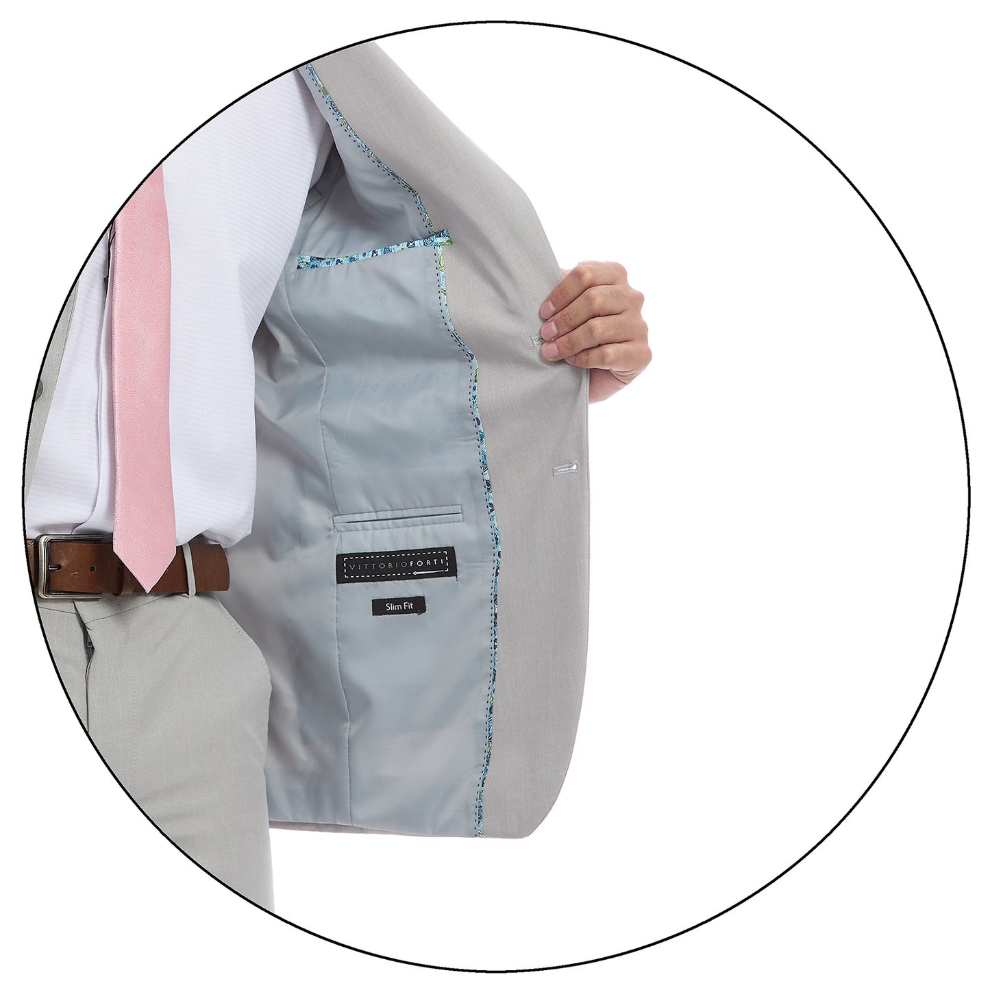 Traje Recto Dos Botones Fit Slim Liso