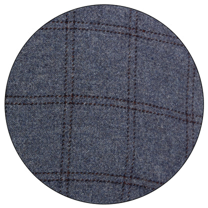 Abrigo 3/4 Para Caballero Solapa Escuadra A Cuadros