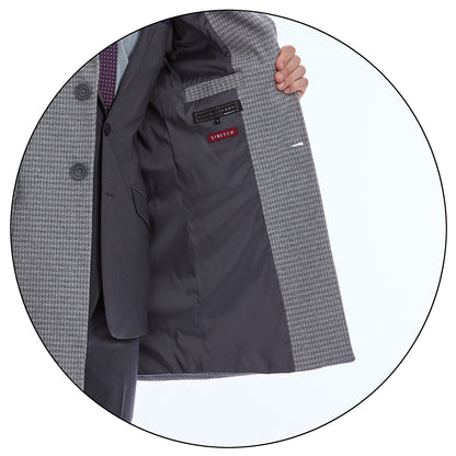 Abrigo Para Caballero Pata de Gallo Solapa Escuadra