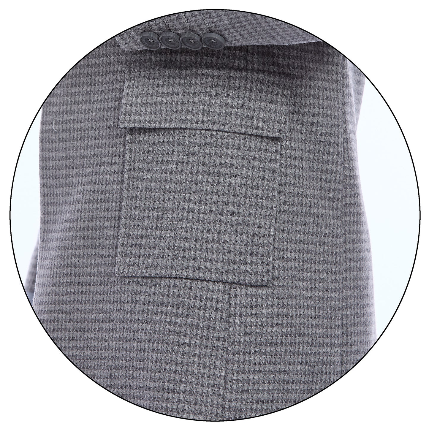 Abrigo Para Caballero Pata de Gallo Solapa Escuadra