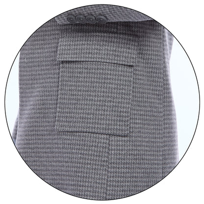 Abrigo Para Caballero Pata de Gallo Solapa Escuadra