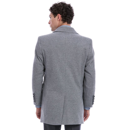 Abrigo Para Caballero Pata de Gallo Solapa Escuadra